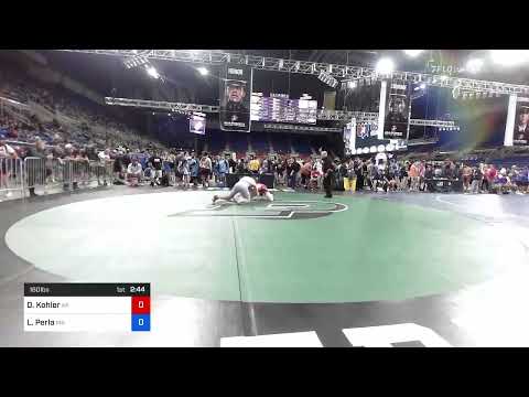 160 Lbs Consi Of 64 #1 - Destin Kohler, Alaska Vs Lucien Perla, Massachusetts 62db