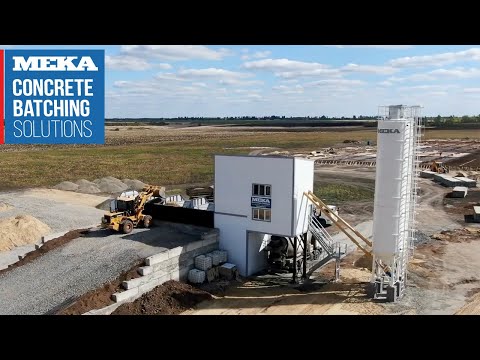 MEKA MB-C60 Concrete Batching Plant in Balashov, Russia