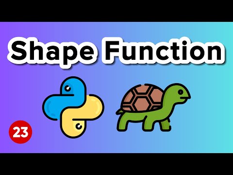 Shape Function Python Turtle Graphics Tutorial 23