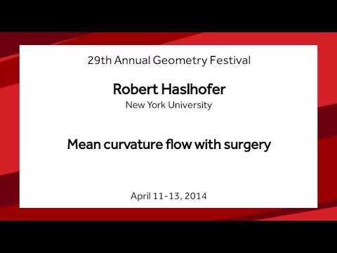Mean curvature flow with surgery - Robert Haslhofer