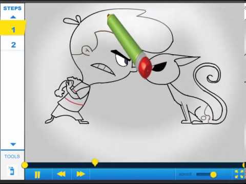 How to draw Kid vs Kat - Drawing Tutorial Online