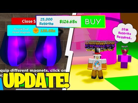 NEW PETS, ZONES, Magnets & 25k REBIRTH OPTION! | Magnet Simulator