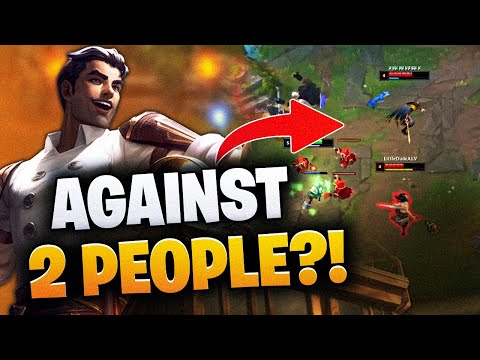 I STAYED 1v2 IN LANE?!