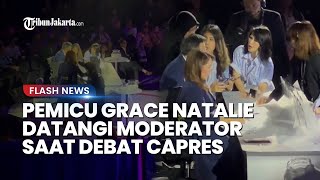 KLARIFIKASI GRACE NATALIE Datangi Meja Moderator Debat Capres saat Jeda Iklan, KPU Sebut Tak Tepat