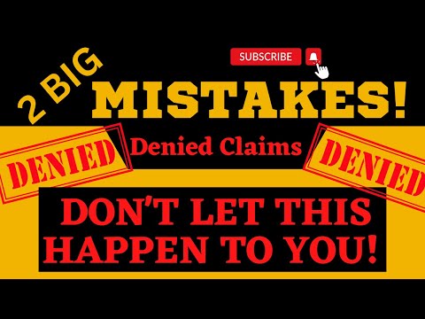 DO NOT MAKE THESE MISTAKES!!!! Denied VA Disability Compensation Claims and what you need to do!