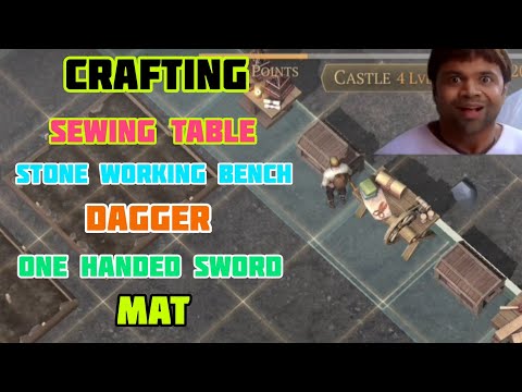 😀 Grim soul crafting and building sewing table stone working bench dagger mat one handed sword 👌
