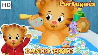 Daniel Tigre em Português 🛁🧼 Aprendendo hábitos saudáveis 🥣🧺 [Episódios completos]