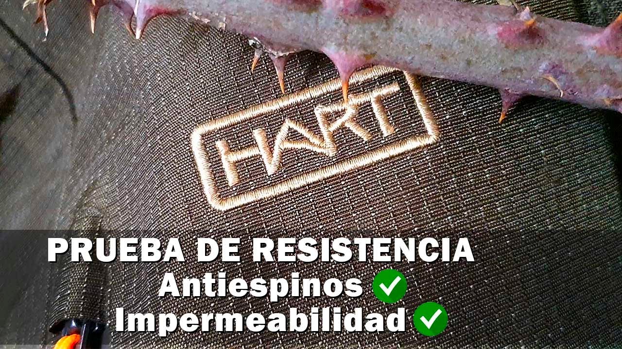 Prueba resistencia de la ropa Hart Armotion XHP