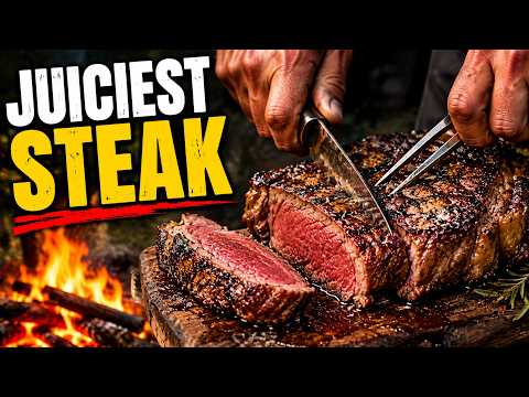 Ultimate Cowboy Butter Ribeye Steak Over Open Fire