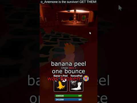 Banana Peel was BROKEN in ONE BOUNCE || die of death #dieofdeath #dod #roblox #forsaken