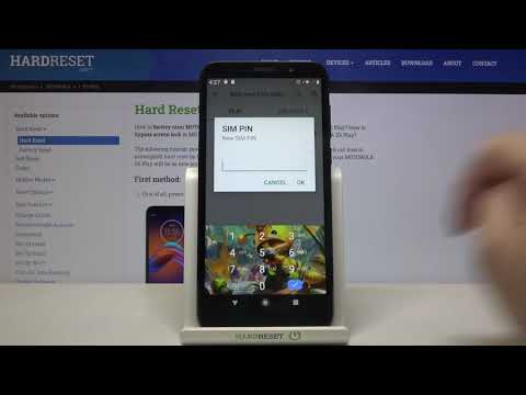 How to Set Up PIN to SIM in Motorola E6 Play - Change PIN to SIM Card