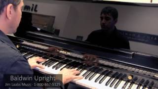 Video thumbnail for Baldwin Upright Piano Video Demo by jimlaabsmusic