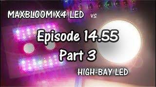 MaxBloom vs High Bay LED Grow Light Ep. 14.55 (Part 3)