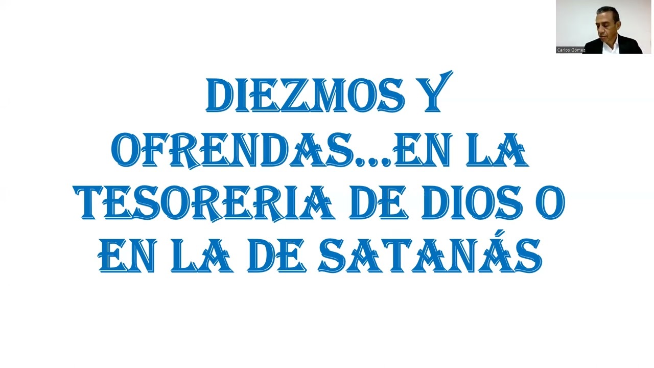 Diezmos y ofrendas...en la tesorería de Dios o en la de satanás - Parte 2