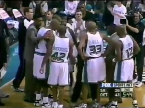 2000 Pistons Dunking All Over the Defending Champs