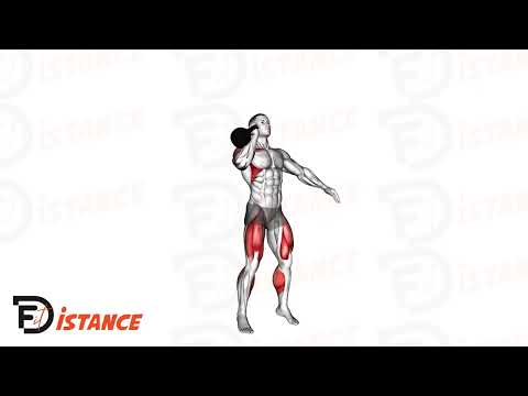 Exercice Jerk kettlebell unilatéral