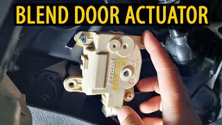 How to replace blend door actuator in Kia Sportage