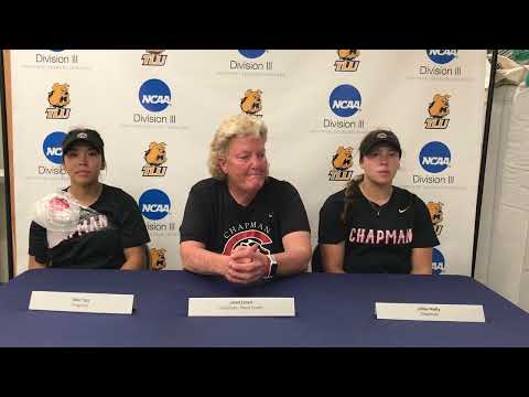 Chapman University Softball Interview After 9-1 Loss Against Texas Lutheran