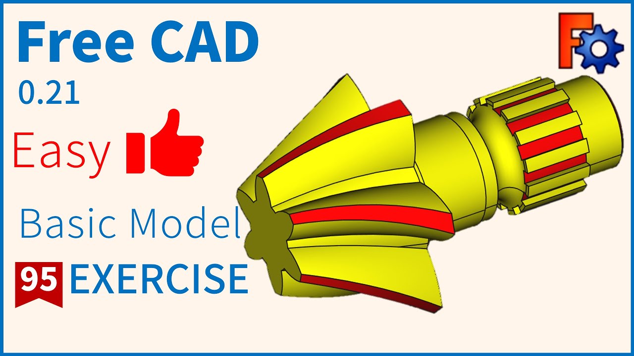 FreeCAD Tutorial for beginners,basic model exercise-95