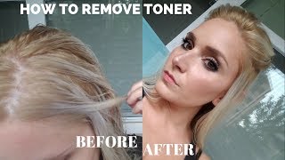 HOW TO REMOVE TONER FROM HAIR | REMOVE TONER EASILY AT HOME