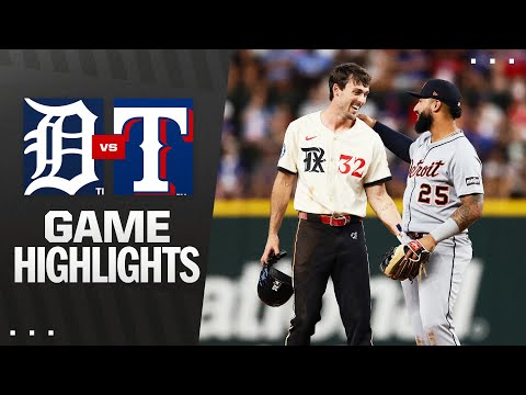 Tigers vs. Rangers Game Highlights (7/18/25) | MLB Highlights