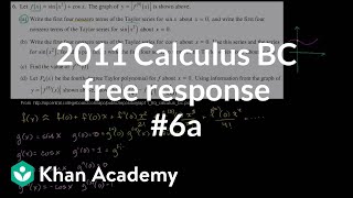 2011 Calculus BC Free Response #6a