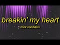 1 HOUR Mint Condition Breakin My Heart Sped Up Lyrics Breaking My Heart Girl Got Me Crying A
