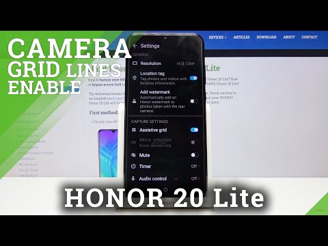 Honor 20 Lite - Turn On/Off Camera Grid Lines