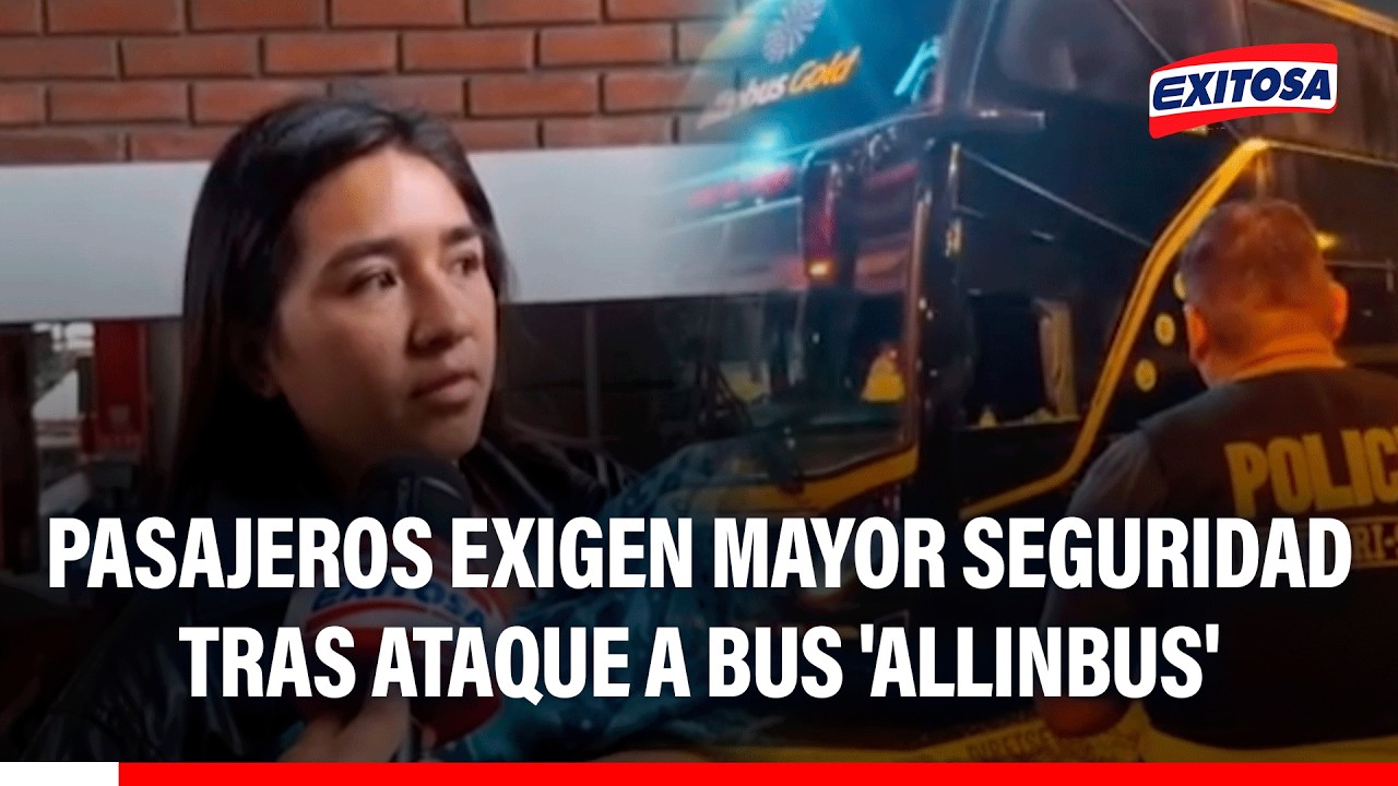 🔴🔵 Los Olivos: pasajeros exigen mayor seguridad tras ataque a balazos contra bus de Allinbus
