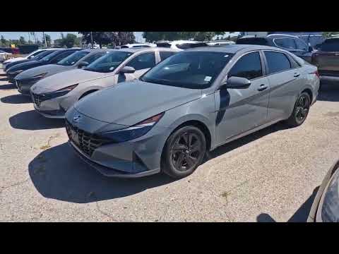 2021 Hyundai Elantra Preferred IVT w/Sun & Tech Package in Gray for sale at Finch Hyundai in London, ON
