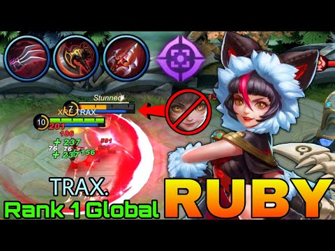 Beautiful Play Ruby The Cat Girl - Top 1 Global Ruby by TRAX. - Mobile Legends
