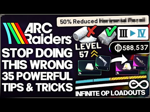 Arc Raiders - Stop Making These Mistakes - 35 POWERFUL Tips to Survive Every Raid & Progress Fast!