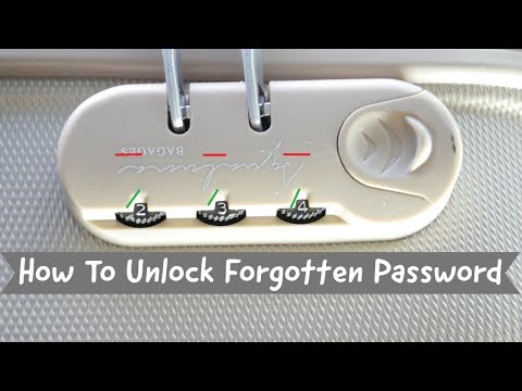 How To Easy Unlock Forgotten Suitcase Lock password [DIY]