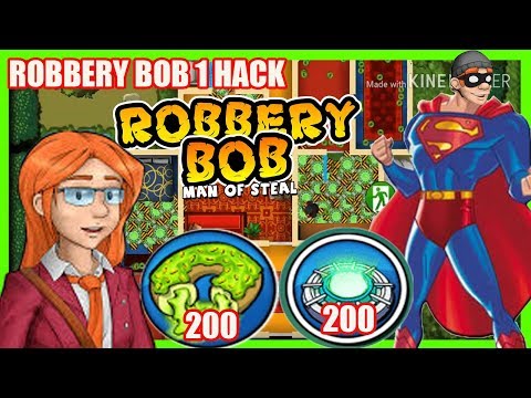 ROBBERY BOB 1 - BONUS HACK 200 TELEPORTATION MINE VS 200 ROTTEN DONUT