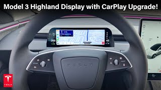 New 2024 Tesla Model 3 Highland Display with Apple CarPlay Upgrade! #tesla