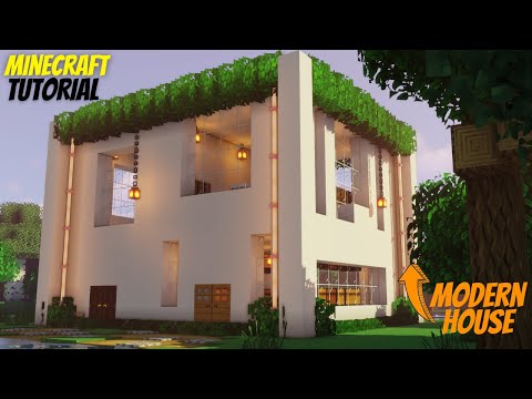 Xetro Craft - Minecraft Tutorial : How to build Semi-modern house in Minecraft