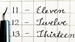 Cursive writing number names (Part-2) with spellings | 11 to 20 | | Number names | CBSE ICSE IGCSE |