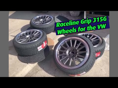 New Raceline Grip 315G Wheels 18x8.5 +35 for the VW Golf MKIV from Fitment Industries