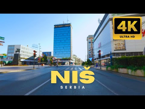 4K Driving in Niš Serbia 🇷🇸 | City Tour Through Historic Streets & Center (2025)