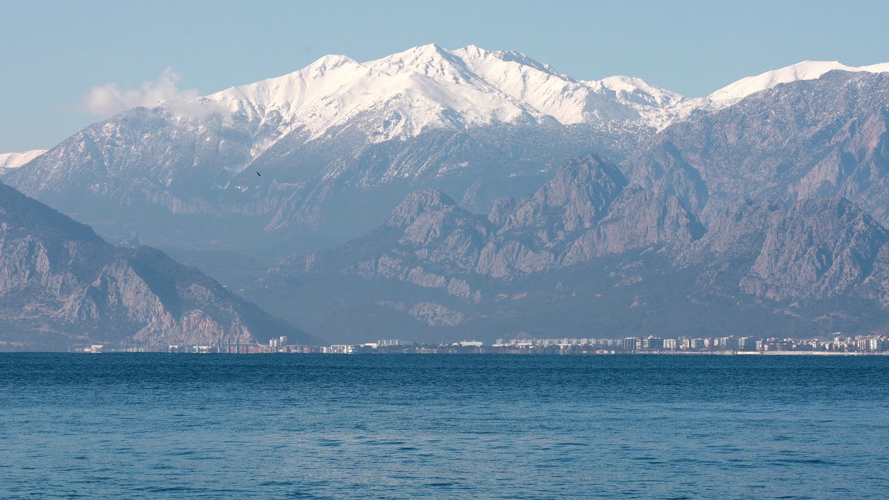 mountain and sea from Antalya Turkey