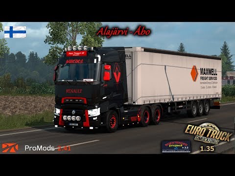ETS2 1.35 I My Trucking Diary - Ep #220 I Alajärvi to Åbo  I Promods 2.41 I Renault Range T
