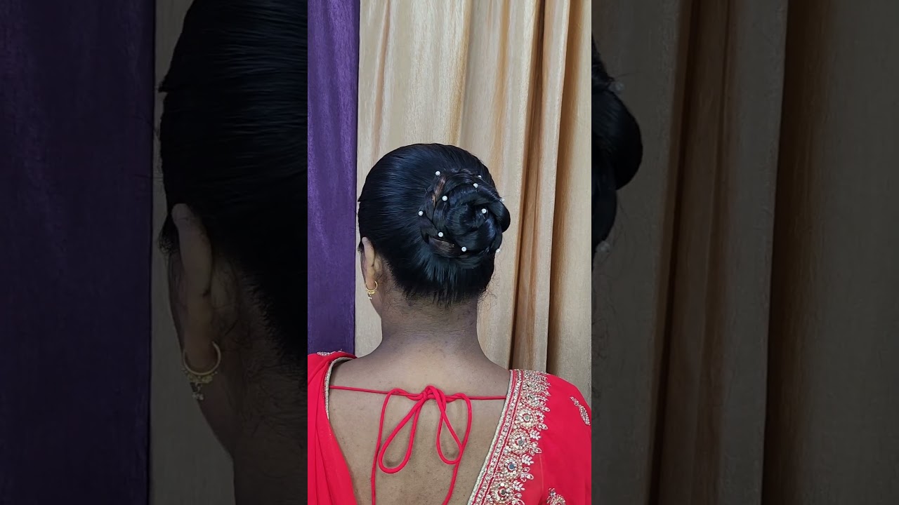 High Braid Bun #bunhairstyle #shortvideo #hair