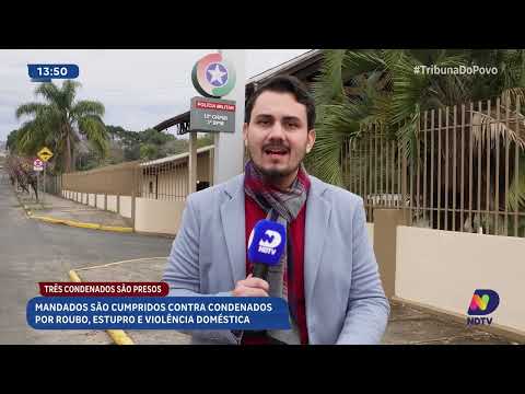 Operação em Canoinhas prende três condenados por crimes graves