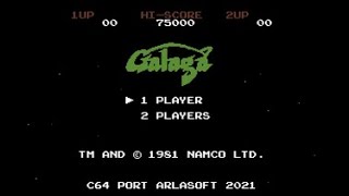 Commodore 64 =+ Galaga  += Version 1.06 - Update 2022