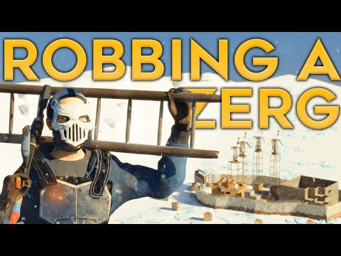 ROBBING a ZERG got me ONLINE RAIDED  - Solo Rust
