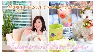 Days In The Life: 💕my family recipe Easter bread🐰,Easter basket Ideas & more Spring Garden Prep!🪴