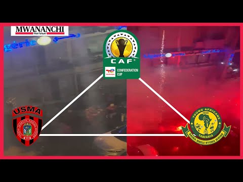 MACHAFUKO kutoka ALGERIA!!! YANGA yavamiwa na Mashabiki wa USM ALGER kambini ni Vurugu mwanzo mwisho