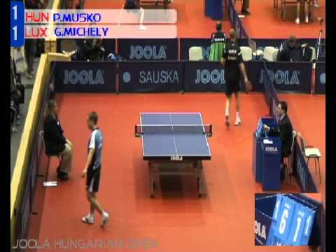 Table Tennis Musko vs Michely Pro Tour 2010 Hungary by ppko.tv