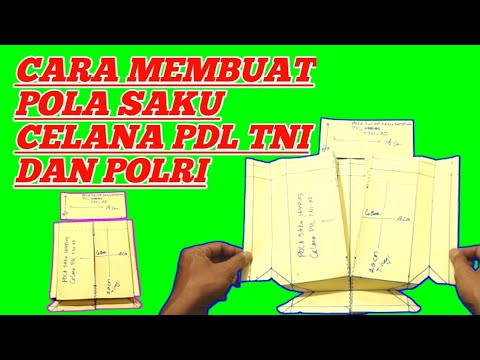 cara membuat pola saku celana pdl