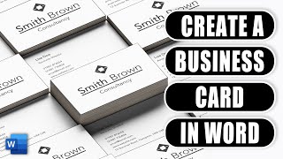 Create a simple business card in word and customise